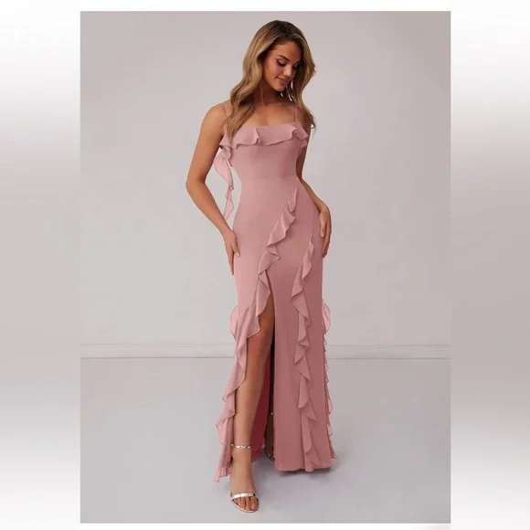 Prom Ruffle Dress - Picture 1 of 5